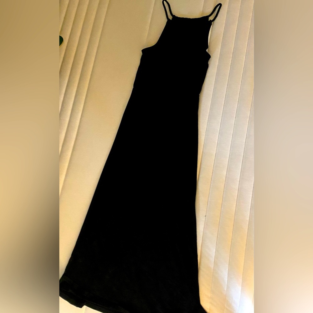 Cotton Black Long Sundress
